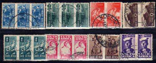 SOUTH AFRICA 1942-44 SMALL WARS SET OF 8 UNITS VFU. SACC 95-102. CAT R395.