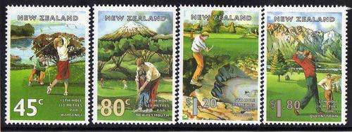 NEW ZEALAND 1995 "GOLF COURSES" SET OF 4 UMM. SG 1861-4. CAT 5,50 POUNDS.