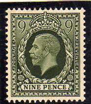 GREAT BRITAIN 1934 KGV DEFIN 9d LMM(*). SG 447. CAT 12 POUNDS AS LMM.