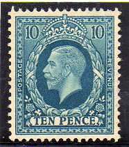 GREAT BRITAIN 1934 KGV DEFIN 10d LMM(*). SG 447. CAT 15 POUNDS AS LMM.