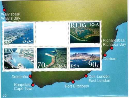 SOUTH AFRICA 1993 YEAR PACK UMM(**). SIX DEFIN NOT INCLUDED. SACC 790-851 (EXCL 822a-842). CAT R169.