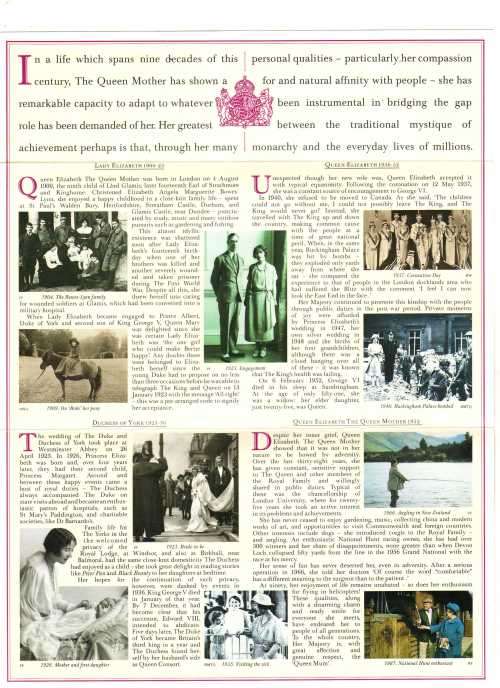 GREAT BRITAIN 1990 "90TH BIRTHDAY QUEEN MOTHER" SET OF 4 UMM IN PRESENTATION PACK. CAT 7 POUNDS.