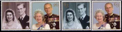 GREAT BRITAIN 1997 "ROYAL GOLDEN WEDDING" SET OF 4 UMM. SG 2011-14. CAT 5,75 GBP