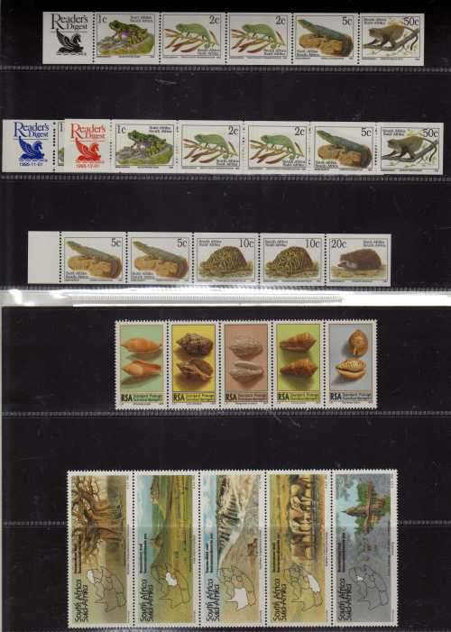 SOUTH AFRICA 1995 YEAR PACK OF 21 ISSUES + 4 READERS DIGEST STRIPS ALL UMM. CAT R338.
