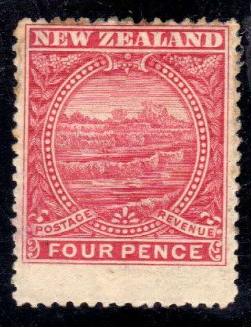 NEW ZEALAND 1898 DEFIN 4d RED MOUNTED MINT. SG 252. CAT 18 POUNDS. (2018)