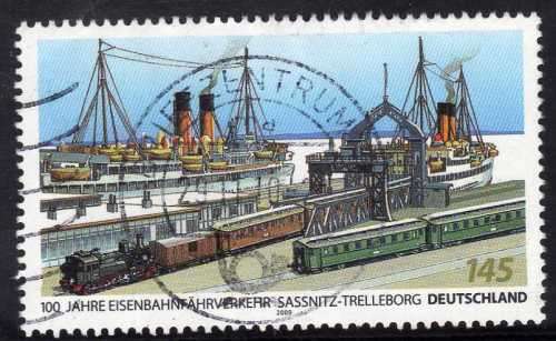 GERMANY WEST 2009 "CENT OF SASSNITZ TO TRELLEBORG FERRY" VFU.  SG 3611. CAT 6.25 POUNDS.