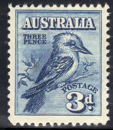 AUSTRALIA 1928 "4TH NATIONAL STAMP EXHIBITION" 3d BLUE UMM. SG 106. CAT 6,50 POUNDS AS HINGED.