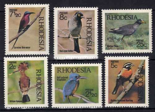 RHODESIA 1971 BIRDS SET OF 6 UNMOUNTED MINT. SACC 221-226. CAT R185. (2019-20)