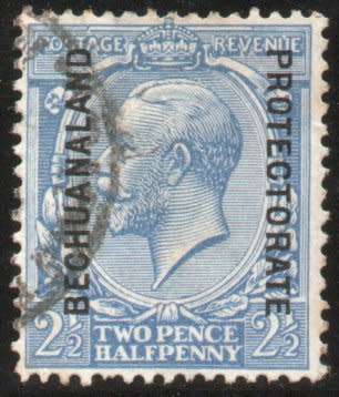 Bechuanaland 1913 KGV Definitive 2½d blue fine used. SACC 75a/SG 78a. Cat R500/£25.