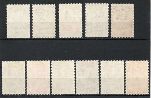 Bechuanaland 1938 KGVI defin set of 11 very fine lightly mounted mint. SG 118-128. Cat £110 (2018)