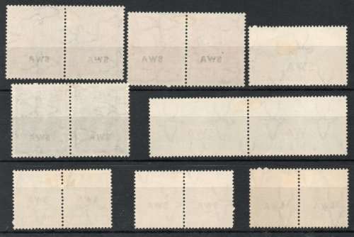 South West Africa 1941-42 Large War set of 8 units lmm. SACC 141-148. Cat R695. (2019-20)