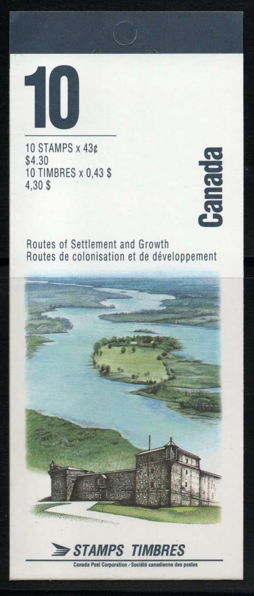 Canada 1993 Canadian Rivers Booklet containing 2 sets of 5 umm. SG 1558- 1562. Cat £8 (2012)