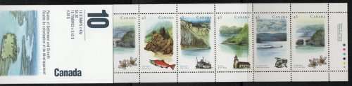Canada 1993 Canadian Rivers Booklet containing 2 sets of 5 umm. SG 1558- 1562. Cat £8 (2012)