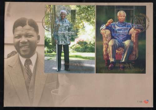 South Africa 2008 Happy 90th Birthday Madiba FDC 7.130. Cat R40 (2023-25)