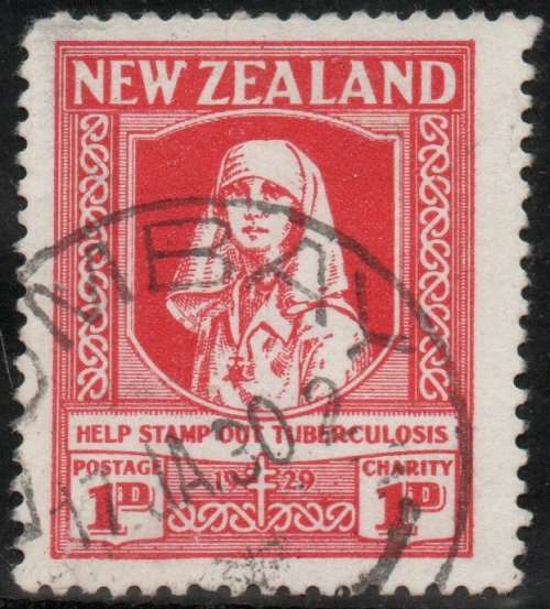 New Zealand 1929 Anti TB Fund 1d + 1d very fine used. SG 544. Cat £17 (2022)
