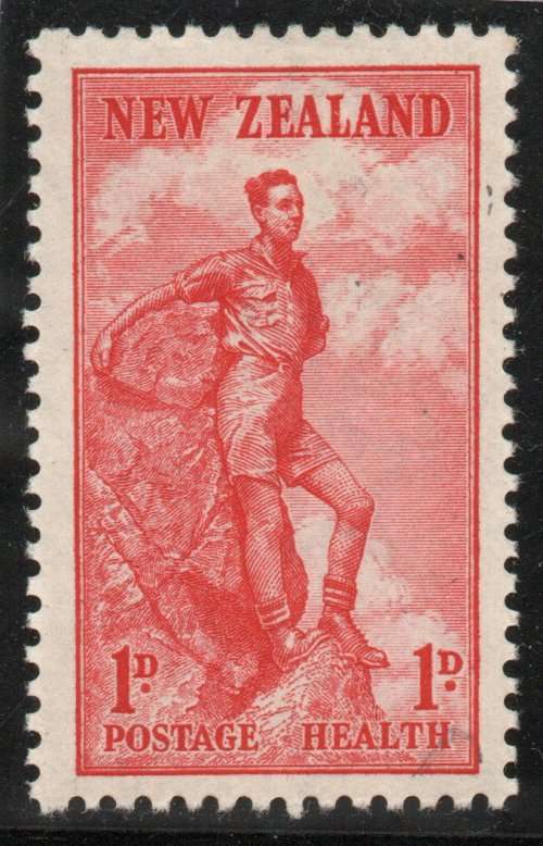 New Zealand 1937 Health Stamp 1d + 1d lightly mounted mint. SG 602. Cat £3,75 (2022)