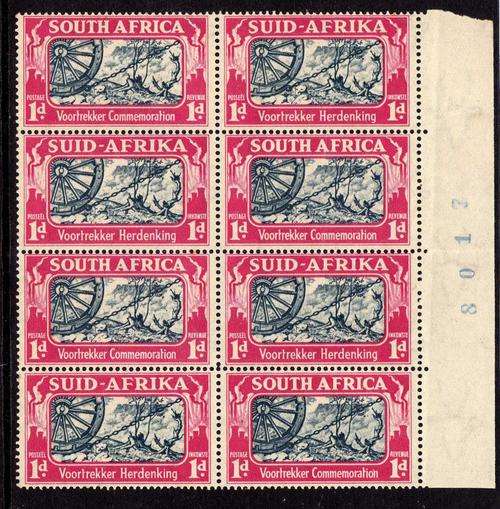 SA 1938 1d VOORTREKKER COMMEMORATION. READ DESCRIPTION!!