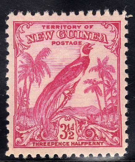 NEW GUINEA 1932 DEFINITIVE 31/2d LMM. SG 180a. CAT VALUE 13 POUNDS