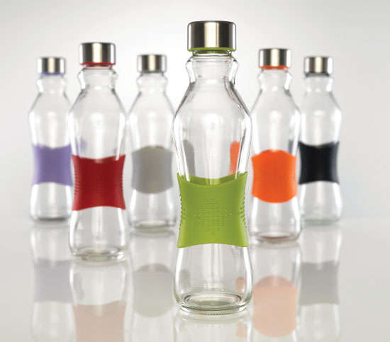 Consol Grip and Go 1litre!! Glass water bottles