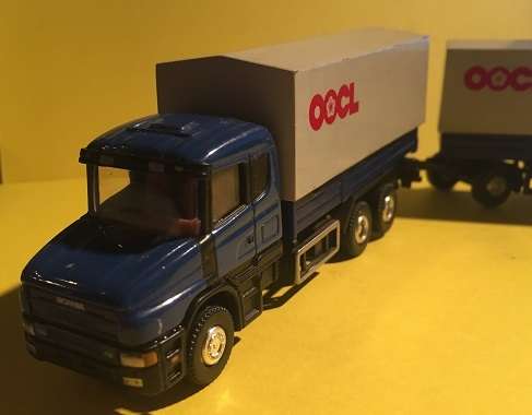 Scania truck and trailer die cast model