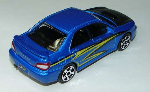 Subaru Impreza WRX STI die cast model car.