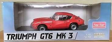 1970 Triumph GT6 MK 3 BOXED 1/18 die cast model