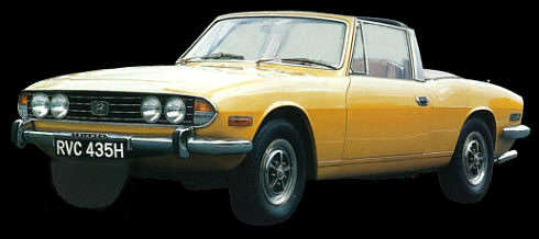 Triumph Stag die cast model car.