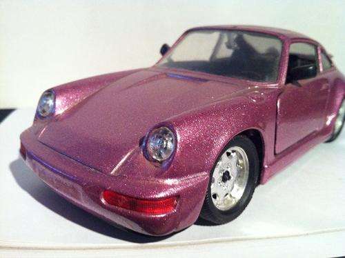 Pink Porsche die cast model