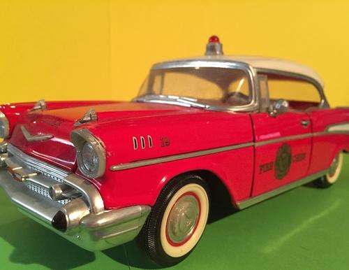 1957 Chevrolet Belair Fire Chief 1/18 die cast model