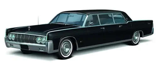 1964 Lincoln Continental Stretch Limousine die cast model.