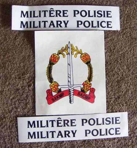 Military Police Set of Three Decals (stickers)