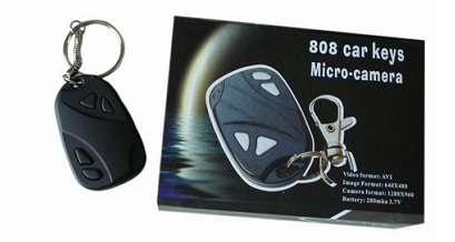 Car key Remote Micro DVR camera - Uses MicroSD