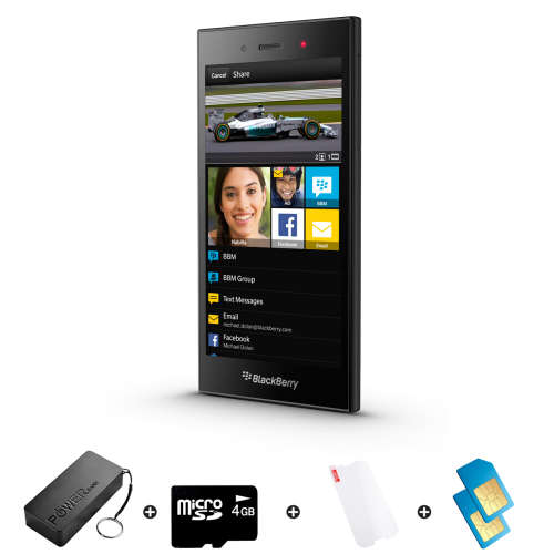 Blackberry Z3 Black - Bundle incl. R300 Airtime + 1.2GB Starter Pack + Accessories