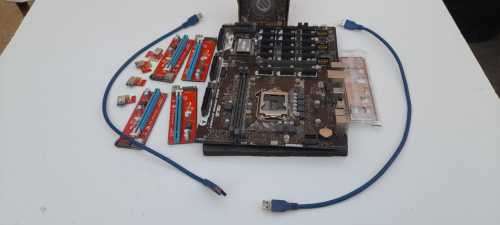 Gpu Mining kit, including risers, CPU (CPU is intel Pentium 4.00 GHZ/2M/800/06) and mother board