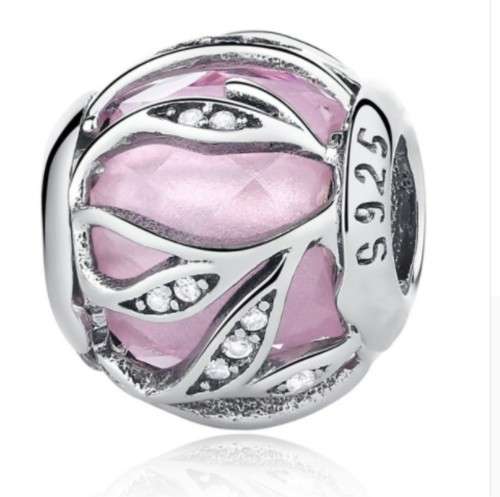 S925 Captured Nature Charm Bead fits Pandora Snake Chain Bracelet