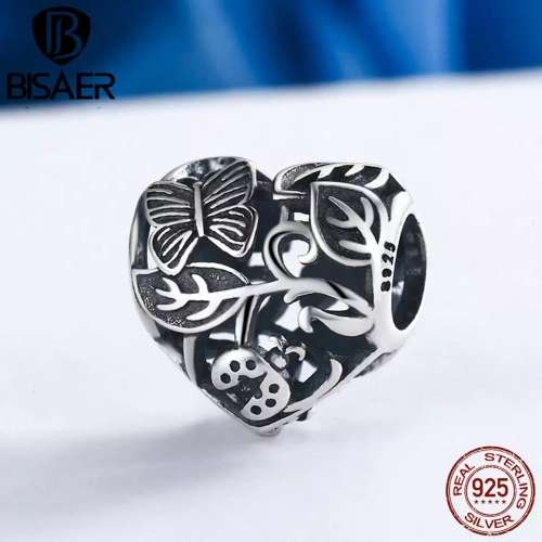S925 Sterling Silver Garden Charm fits Pandora Snake Chain Bracelet