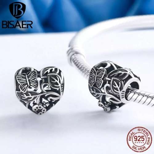 S925 Sterling Silver Garden Charm fits Pandora Snake Chain Bracelet