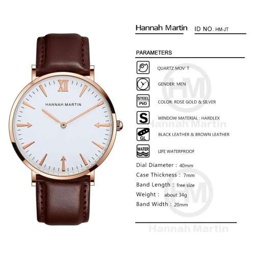 Brand New Rose Gold/White Hannah Martin Unisex Bauhaus Design
