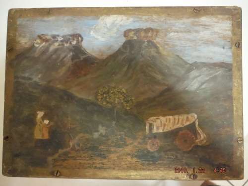 Ossewa pos herdenking hout kas. Vredefort Eeufees 1838-1938