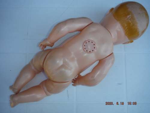 Early plastic sleeping doll.