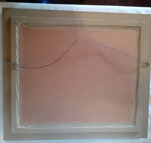 Very collectable art. Painting. Oil on canvas on bord.