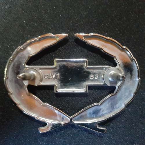 `Holden Chrome Wreath Badge Blue Chev Bowtie HQ Export chevrolet emblem`