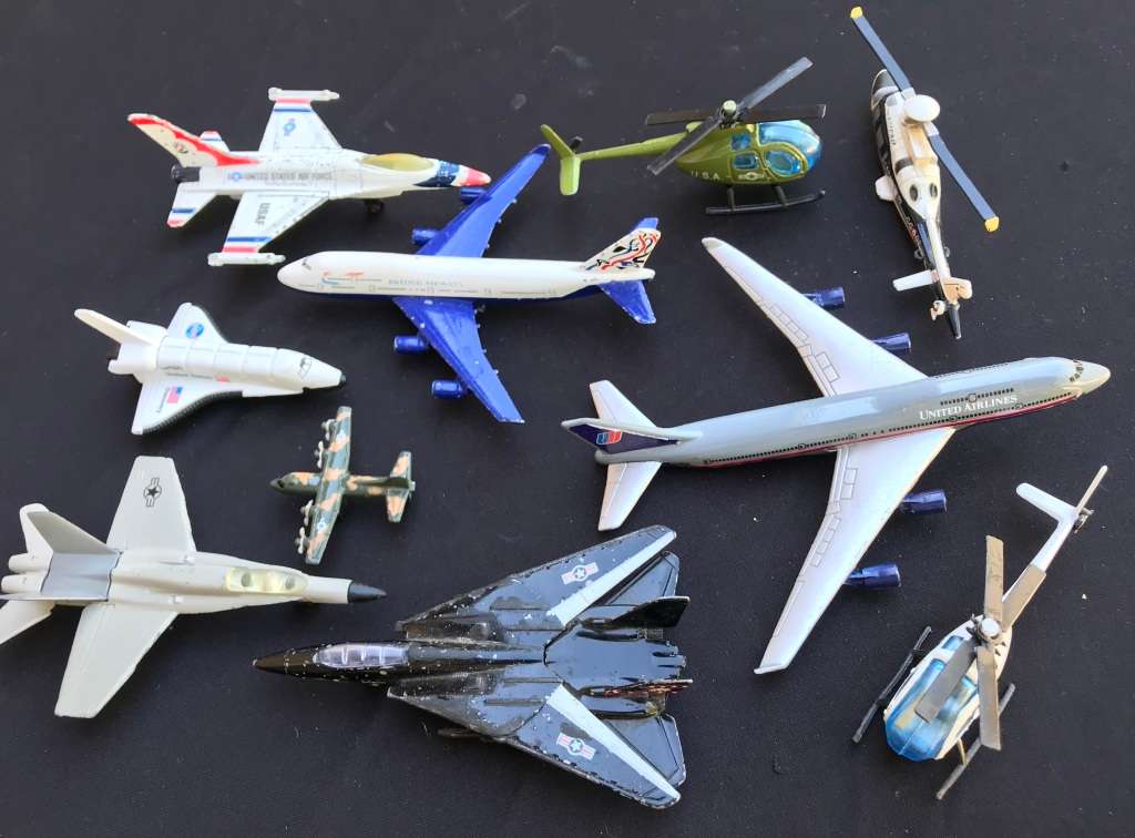 10 X Metal Airplane models