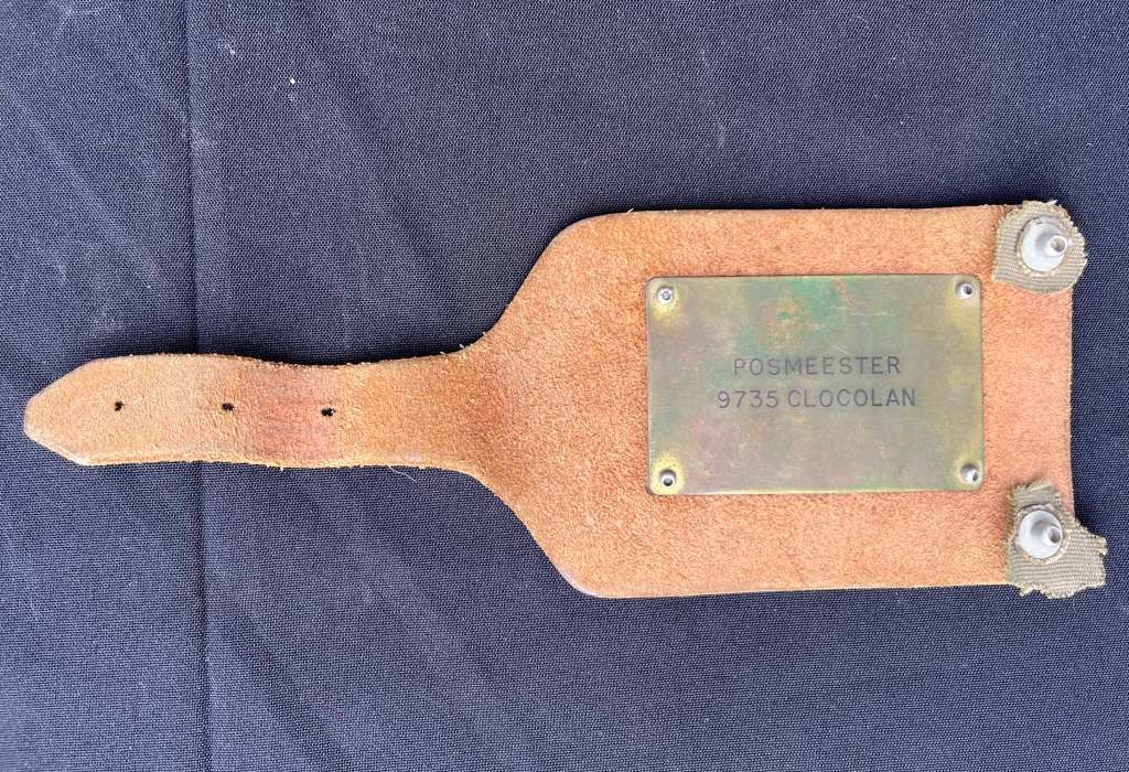 Vintage Post Office bag Tag `9735 CLOCOLAN`