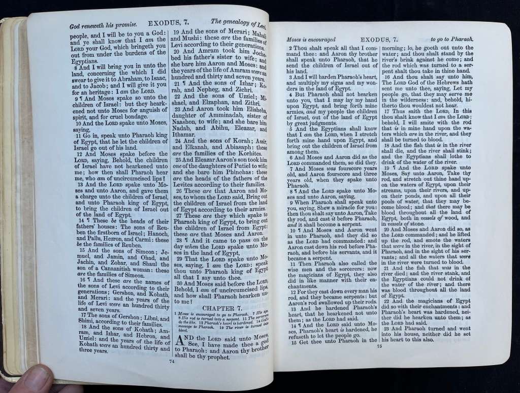 "THE HOLY BIBLE" Very old.