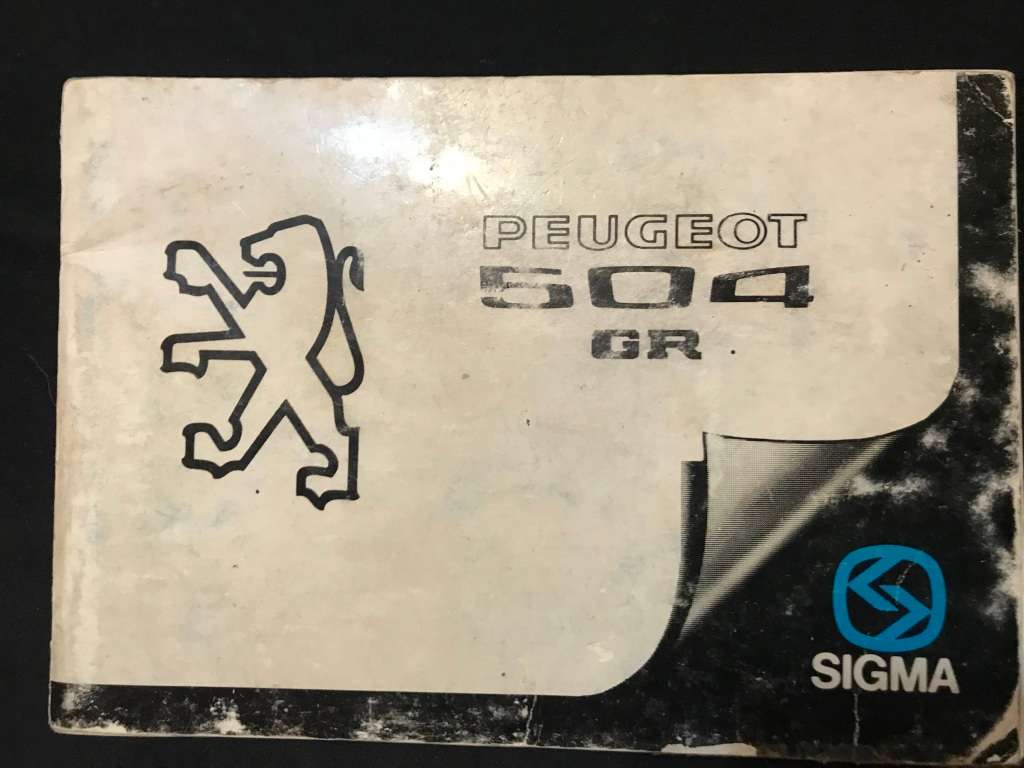 PEUGEOT 504 Auto Books workshop manual and Owner's manual.