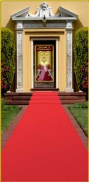 Hollywood style red carpet runner