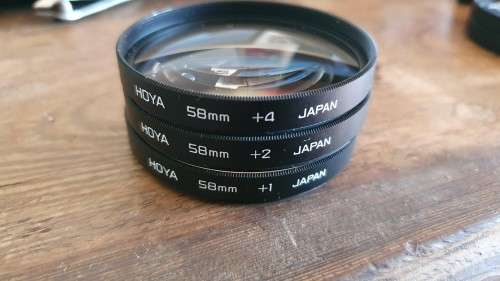 Hoya Close Up Filters 58mm (full set of 3)