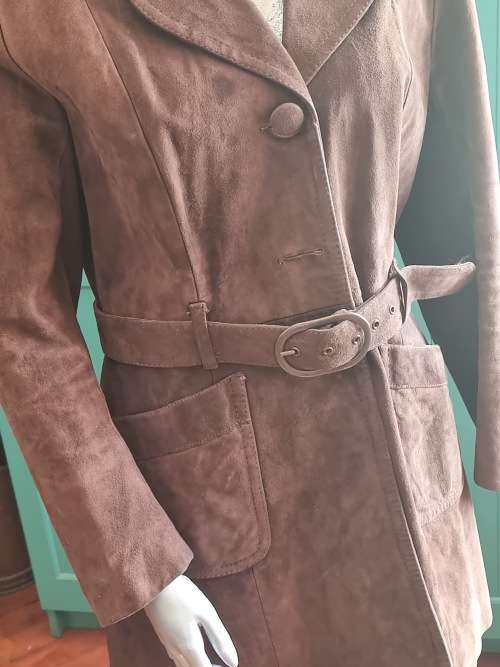 Juan Herraez Brown Suede Leather Jacket