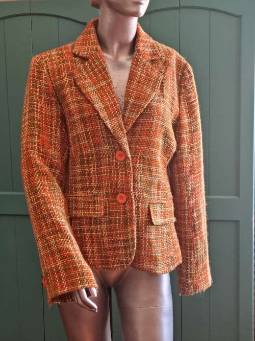 Nobelwear Green and Orange Tweed Jacket